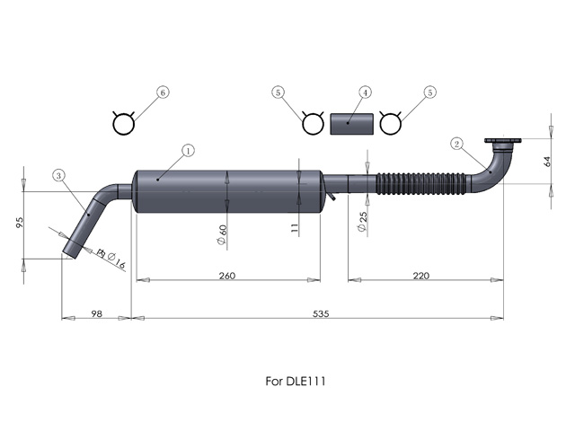 Canister DLE111 dimensioni rid80