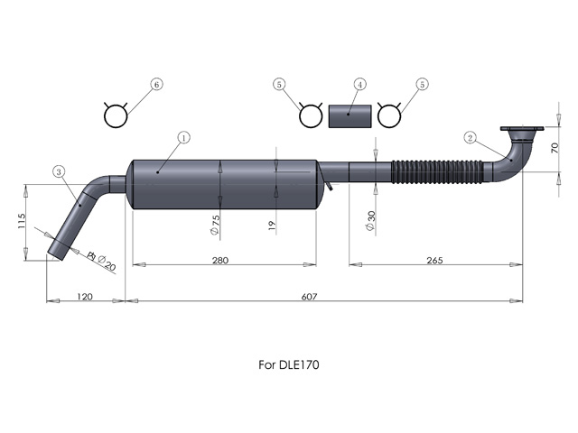 Canister DLE170 dimensioni rid80